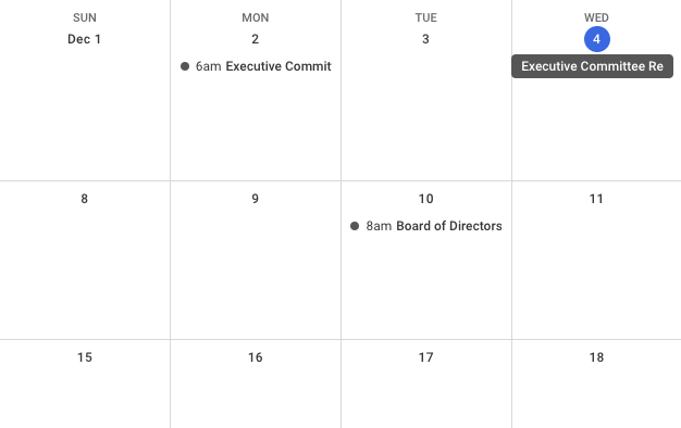 Preview of BoardSpot Calendar Integration Feature